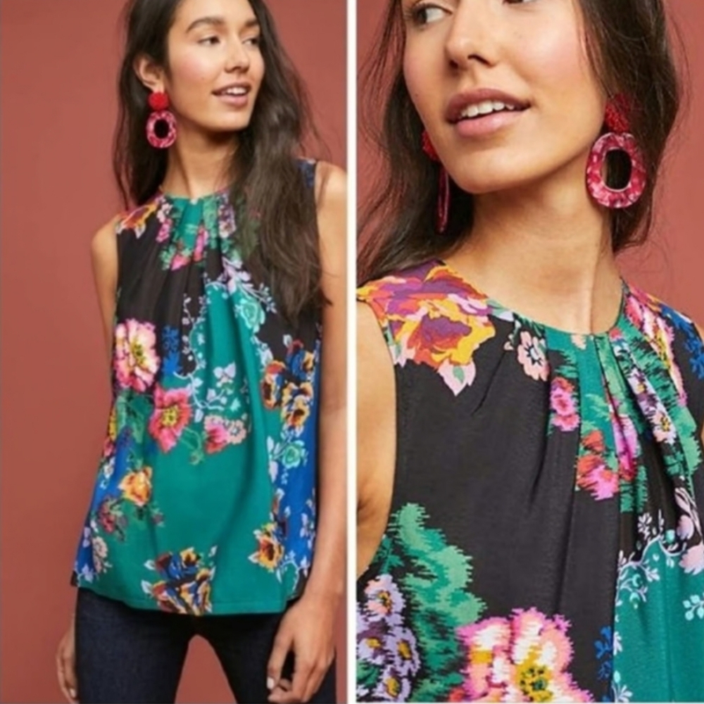 Anthropologie Vanessa Virginia Sleeveless Top.